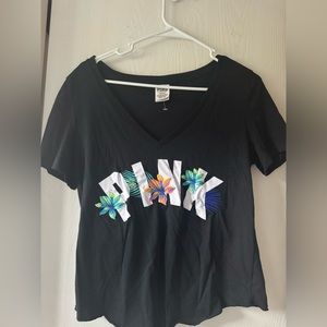 vs pink embroidered top